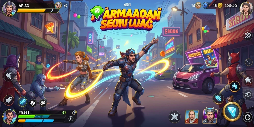 Tampilan seru dalam gameplay API33 yang penuh tantangan.