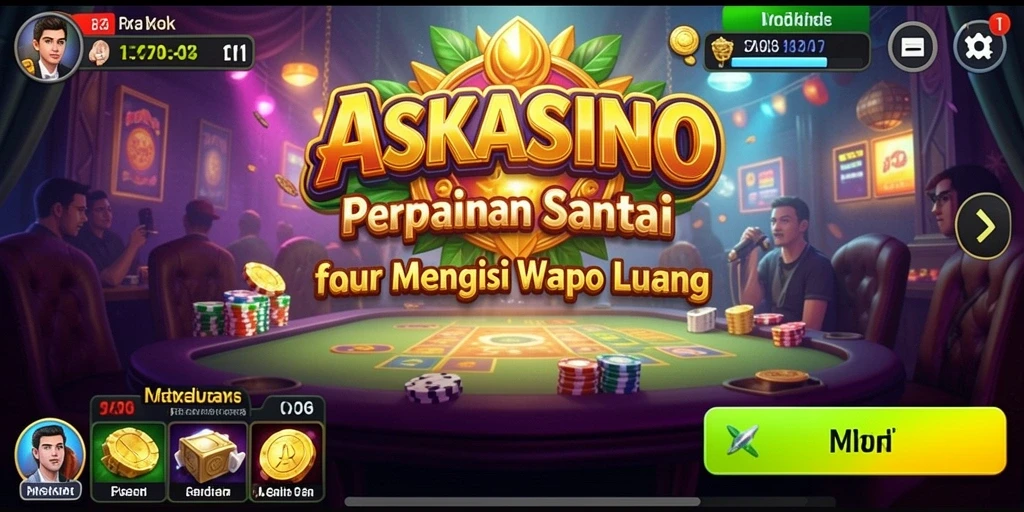 Tampilan menyeronokkan dari gameplay ASKASINO yang menghibur.