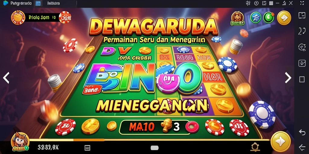 Tampilan gameplay menarik dari DEWAGARUDA yang penuh keseruan Bingo.