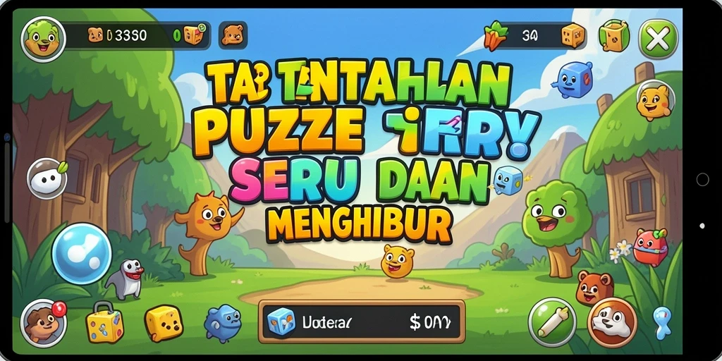 Screenshot F32 menunjukkan gameplay Puzzle yang mendebarkan.