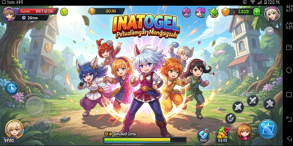 Screenshot utama INATOGEL menampilkan karakter Anime dalam aksi.