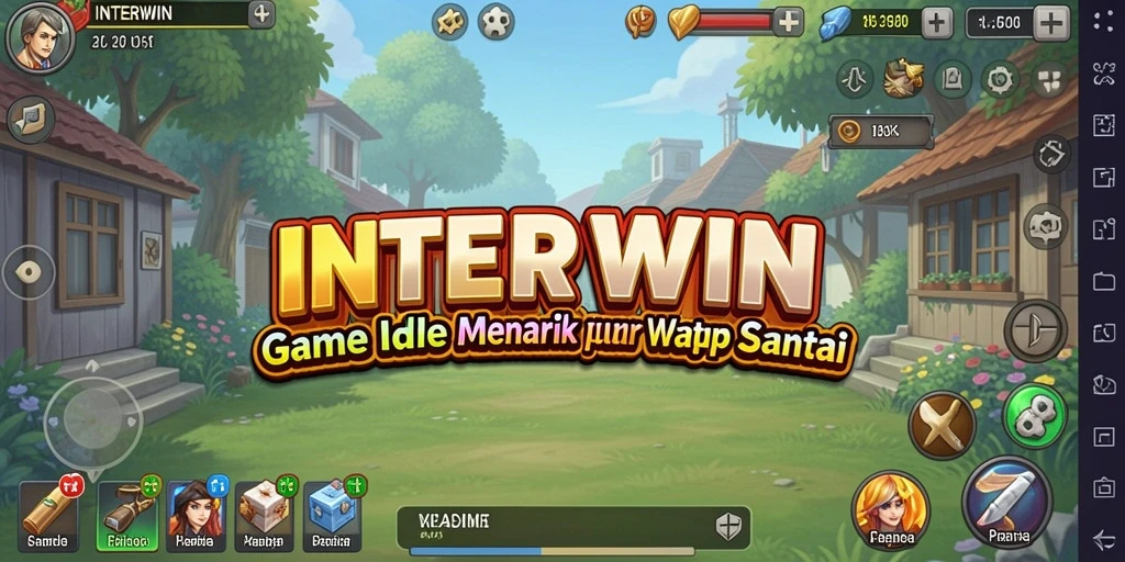 Tampilan screenshot INTERWIN yang menunjukkan pengalaman bermain Idle.