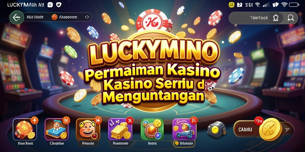Screenshot gameplay Kasino LUCKYMINO yang menarik dan menyenangkan.