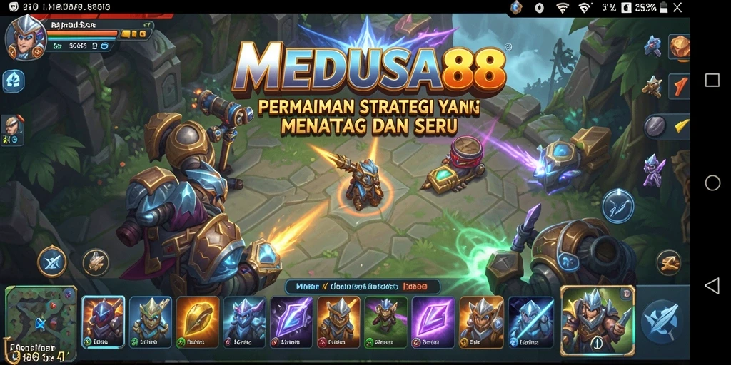 Tampilan gameplay MEDUSA88 dengan strategi yang mendebarkan.