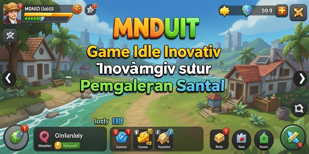 Tampilan gameplay MNDUIT yang menarik dengan elemen Idle yang seru.
