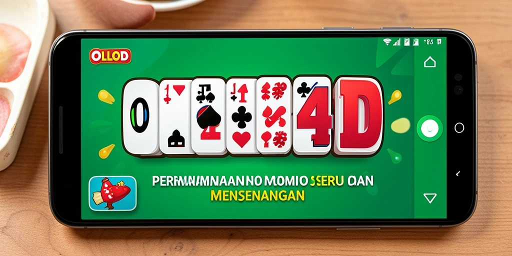 Tampilan gameplay OLLO4D yang seru dengan kartu Domino.