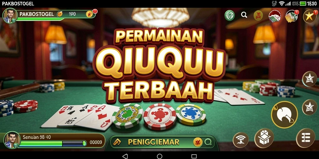 Tampilan gameplay menarik dari PAKBOSTOGEL saat bermain QiuQiu.