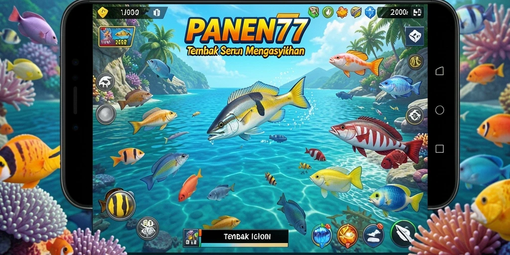 Screenshot gameplay Tembak Ikan yang penuh aksi.
