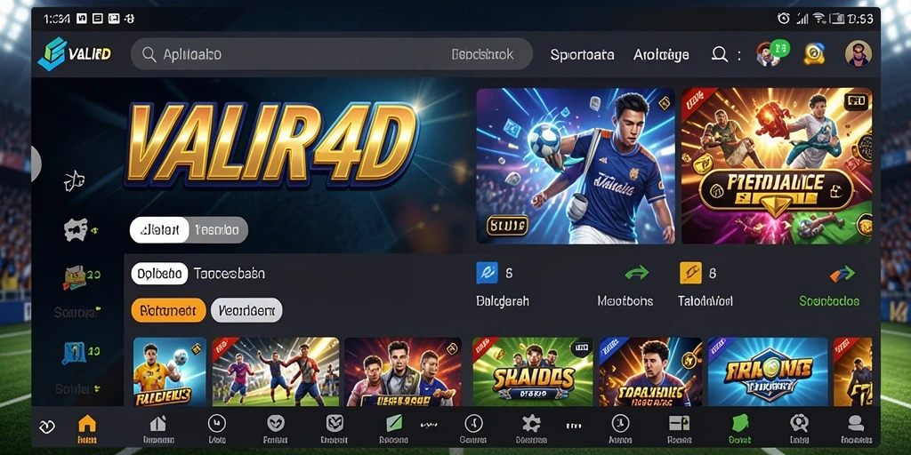 Tangkapan layar VALIR4D yang menunjukkan pengalaman taruhan olahraga yang mendebarkan.